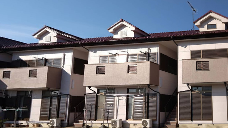 古河市　2階建てアパートAfter写真