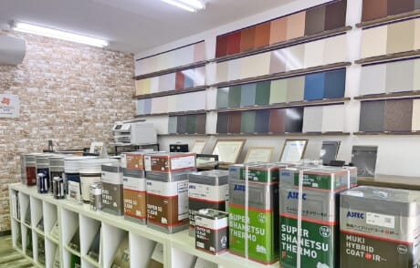 塗り上がりの色合いを見る